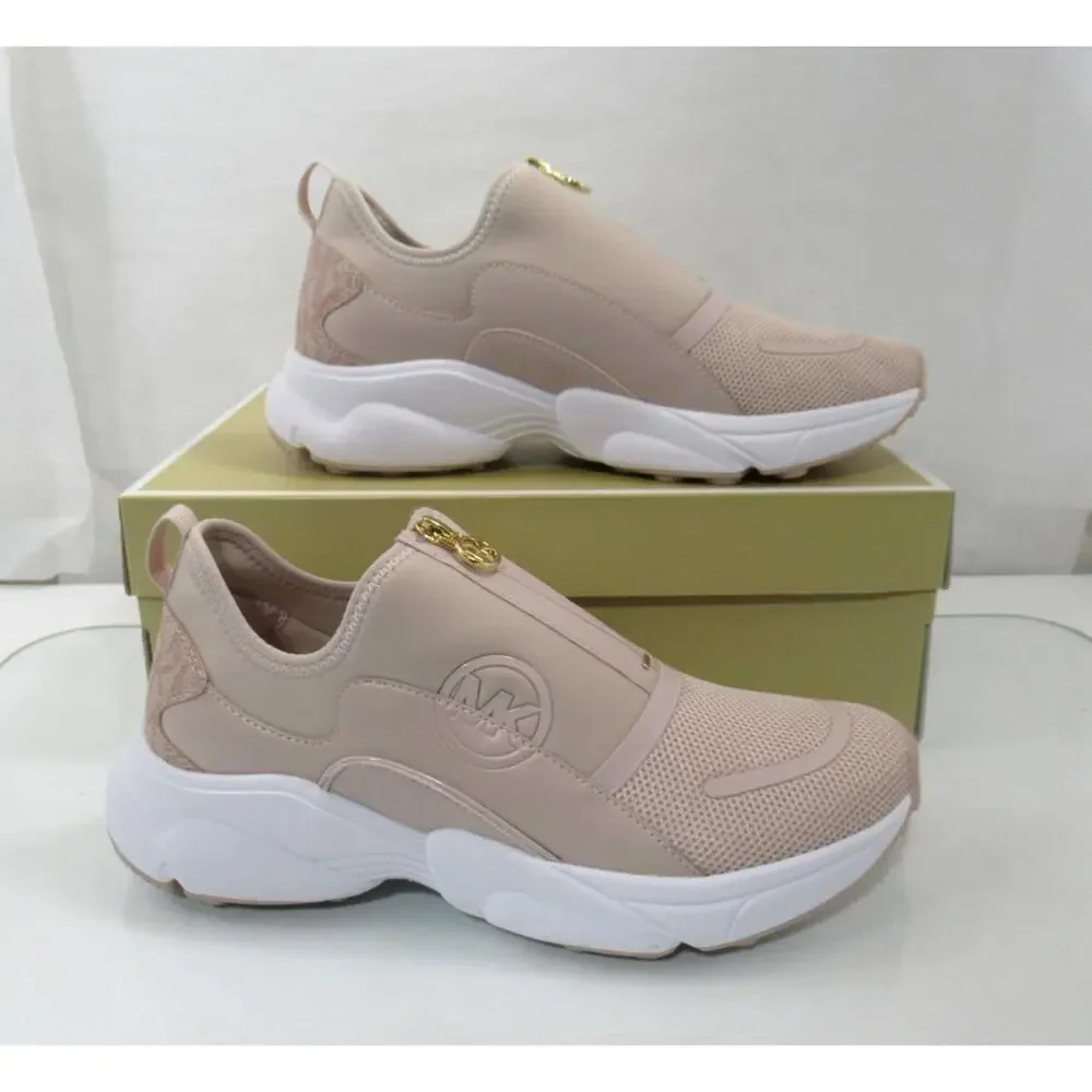 Michael Kors Sami Zip Trainer Sneaker Circular Air Mesh Ballet Light Pink - Picture 3 of 7